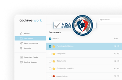 Capture d'écran de la solution Oodrive Work