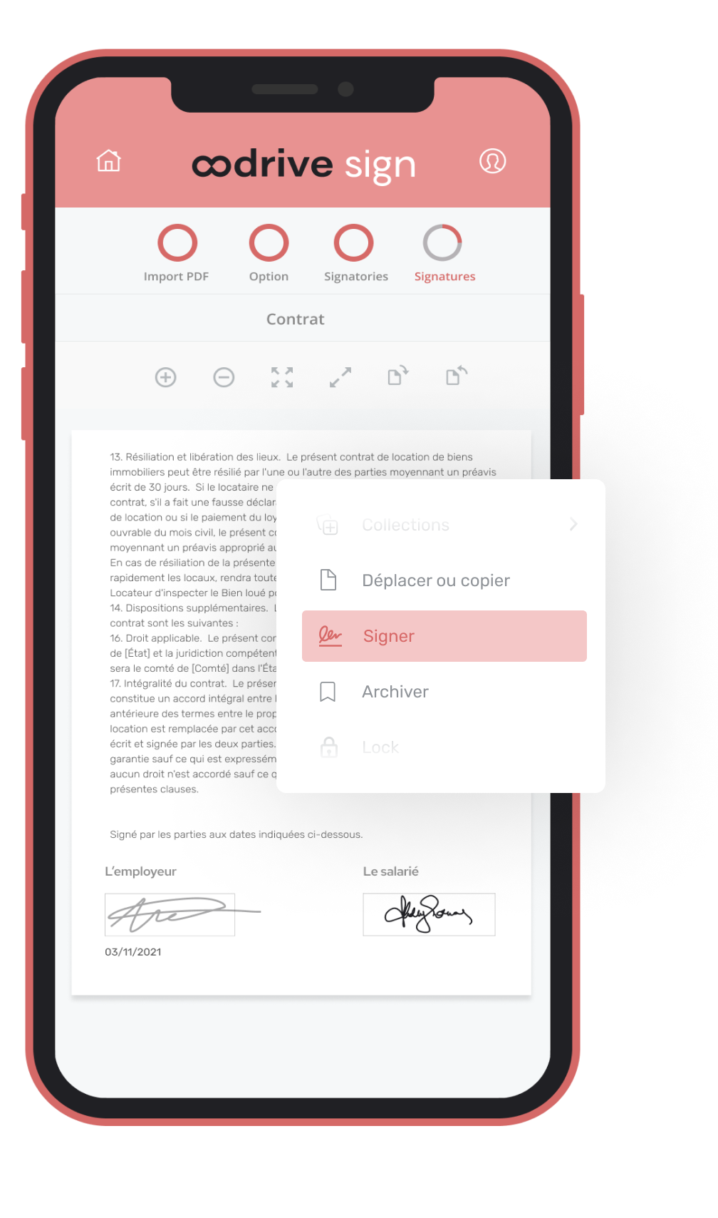 Processus de la signature électronique