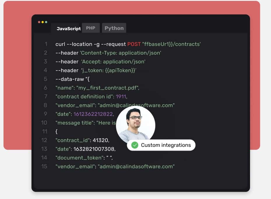 Image, Code integration