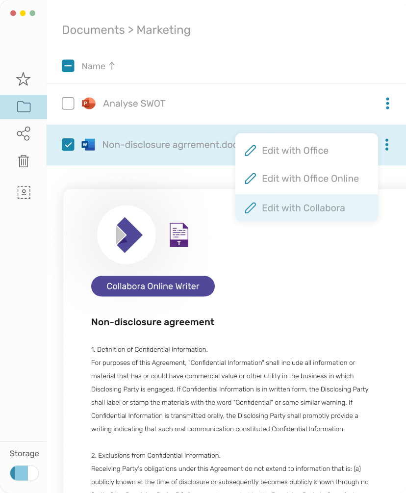 Picture, Collabora Online: Secure Document Editing