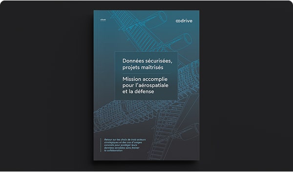 Image Cover ebook, Données sécurisées, projets maitrisés pour l'aérospatiale et la défense
