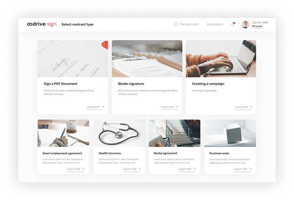 Dashboard-sign-select-the-type-of-contract