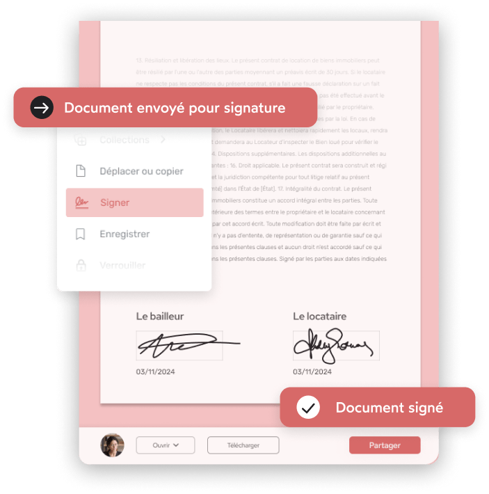 Image, document signé avec Oodrive Sign