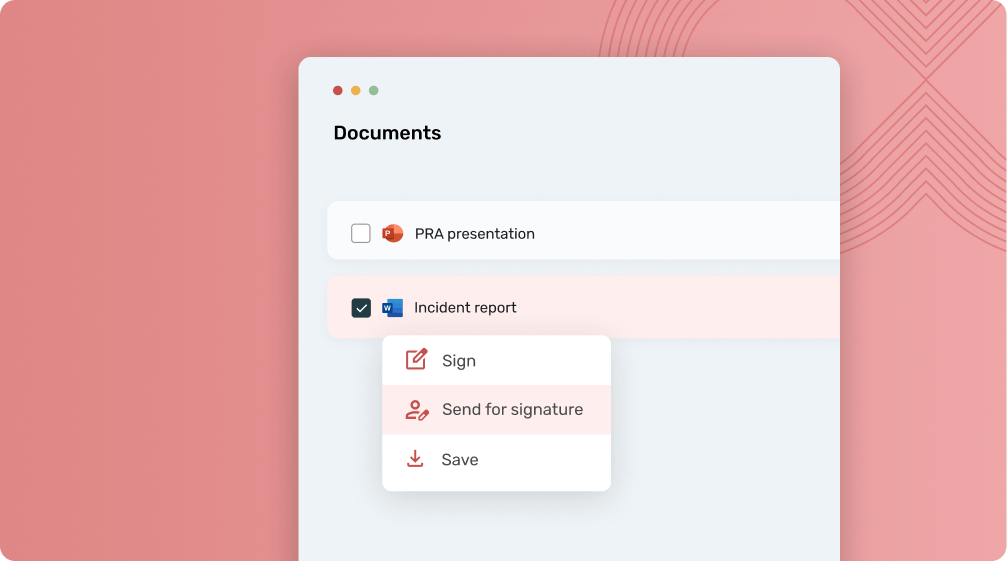 Picture, Sign and store your evidence files