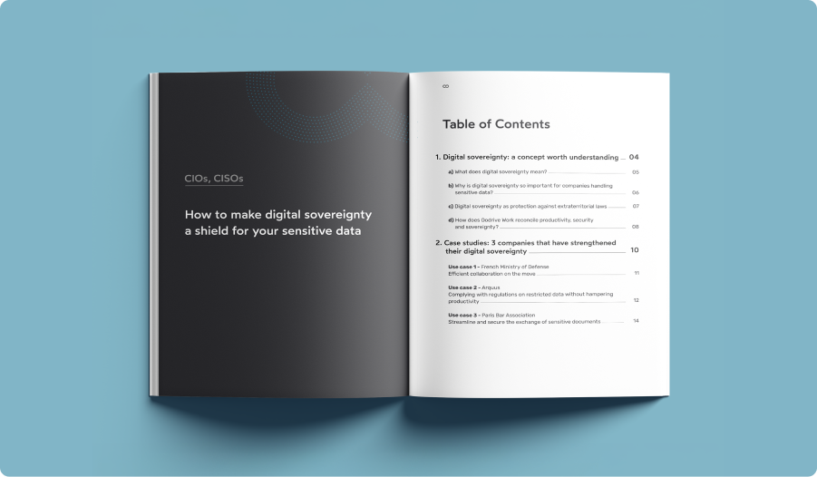 Picture, Summary ebook - CIOs, CISOs How to make digital sovereignty a shield for your sensitive data