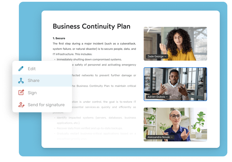 Picture, Organize business continuity and recovery, anticipate crises