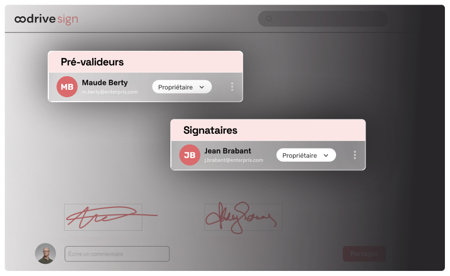 Illustration, La signature de confiance, simple et sécurisée